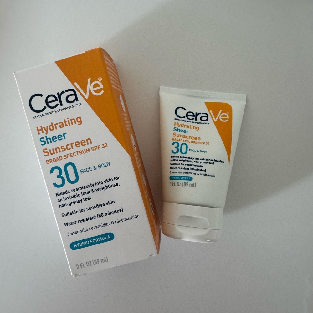 Cerave Hydrating Sheer Sunscreen